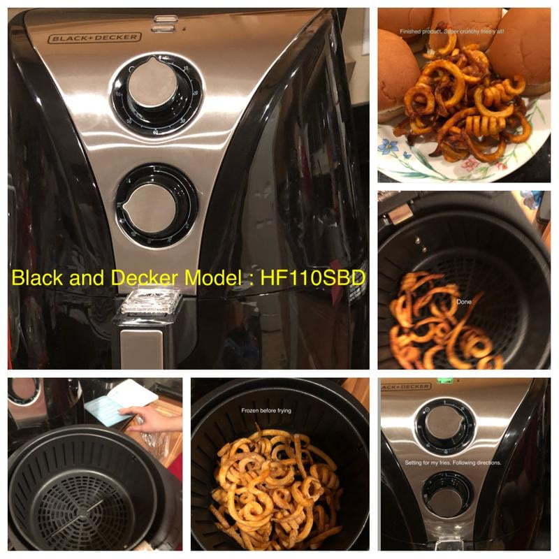 Black+decker HF110SBD 2 L Air Fryer - Black/Silver