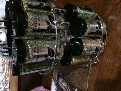 Kamenstein Filled 16 Jar Chrome Wire Revolving Spice Rack - Walmart.com