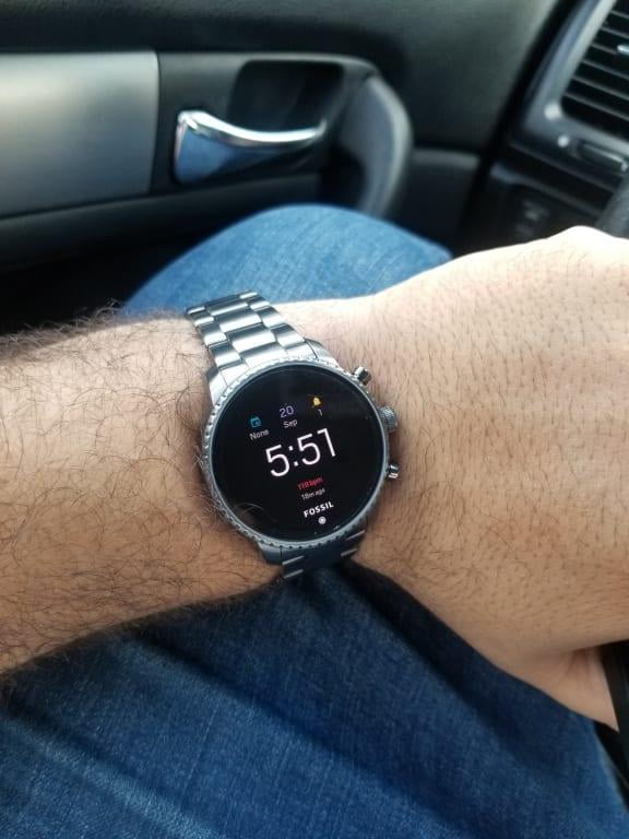 refurbished gen 4 smartwatch explorist hr smoke stainless steel