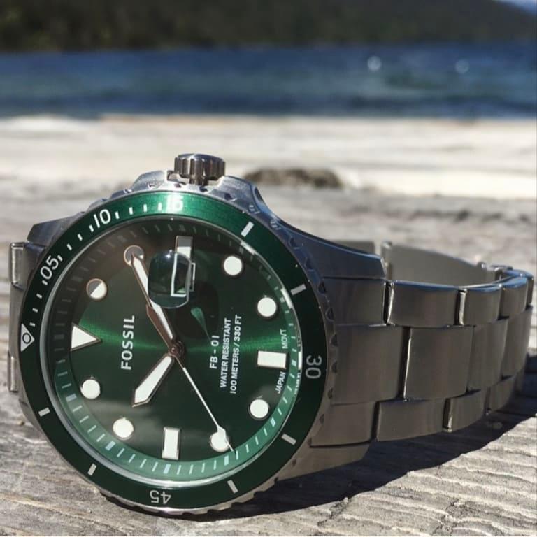 FB-01 Three-Hand Date Stainless Steel 