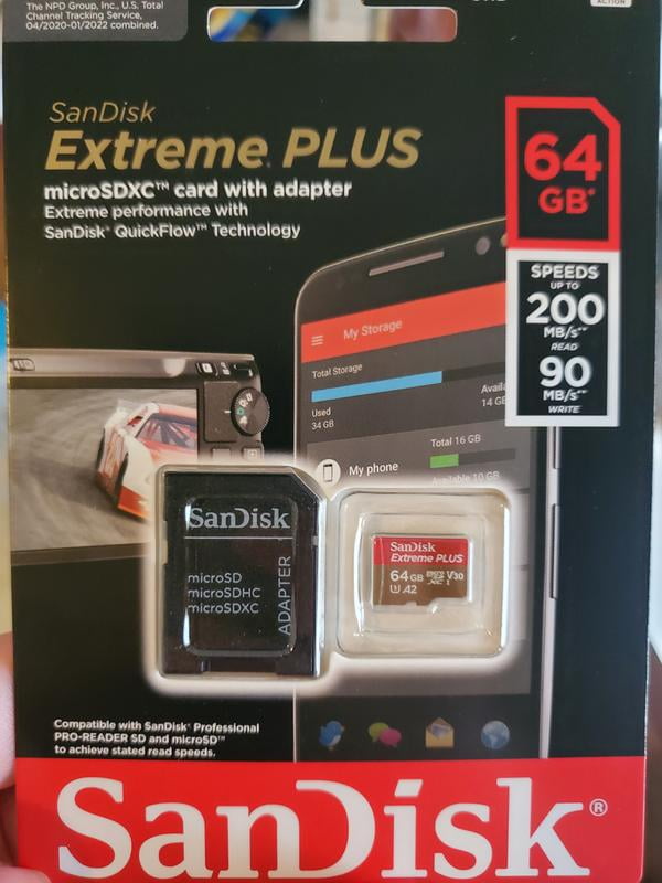 SanDisk Extreme PLUS 128 GB Class 3/UHS-I (U3) V30 microSDXC - 1