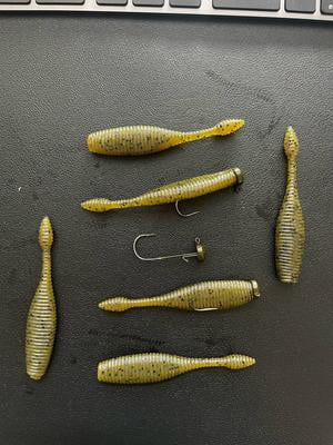 Perfection Lures Dudley's Ned Rig Green Pumpkin Violet Finesse