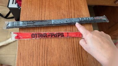 2 pack) Otter Pops Giant Original Assorted Fruit Ice Pops, Gluten