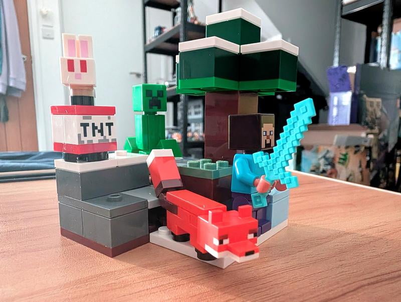 LEGO, Steve's Taiga Adventure Building Toy, 21583, 79 Pieces