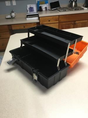 17 Inch Three Layer Plastic Foldable Toolbox House... – Grandado