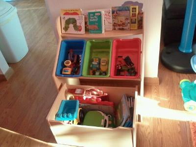 tiered toy storage