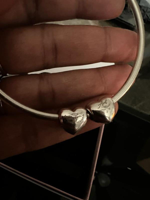 Pandora Moments Winged Heart Bangle