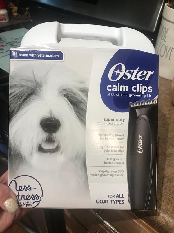 oster calm clips grooming kit