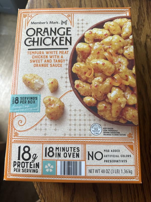 Member's Mark Tempura Orange Chicken, Frozen 48 oz. - Samsclub.com