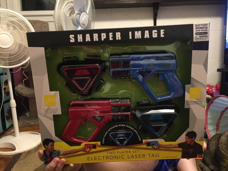 sharper image two player set electronic laser tag