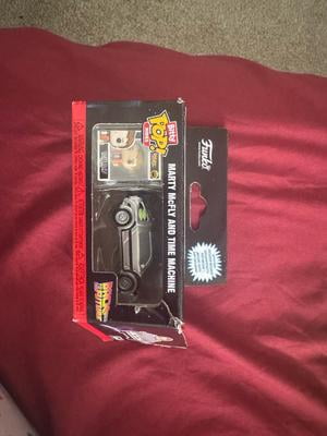 Funko Pop! Rides - Marty McFly Et La DeLorean Time Machine - Bitty Pop - Neuf Dans Son Emballage