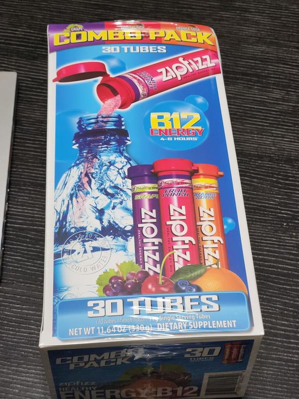 Zipfizz Energy Multi-Vitamin Hydration Drink Mix, Combo Pack, 30