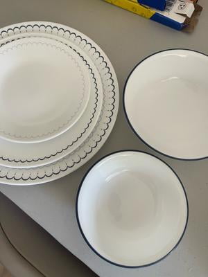 Corelle Caspian Lace 66-Piece Glass Dinnerware Set (Service for 12