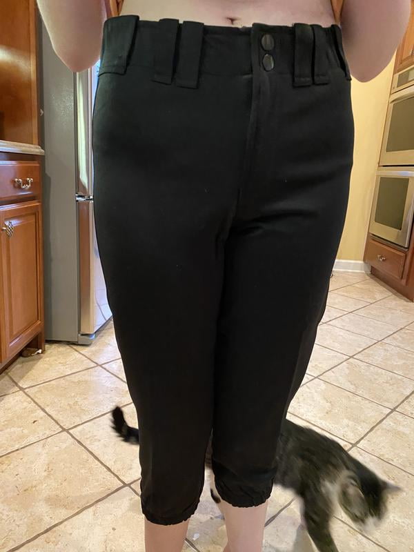 Pantalon droit à pli en maille extensible femme imprime | GEMO