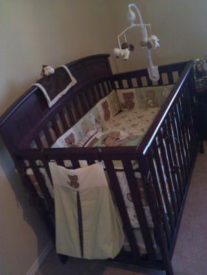 Graco Charleston 4 In 1 Convertible Crib Cherry Walmart Com