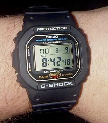 Casio G-Shock Men's DW5600E-1V, 45mm Resin Case, Shock & Water