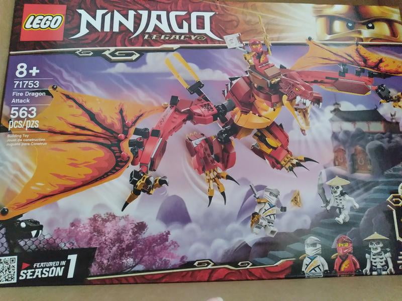 LEGO NINJAGO Legacy Fire Dragon Attack Playset, Ninja Building Toy
