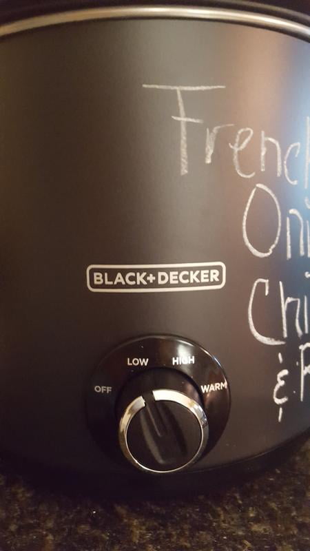Black & Decker Slow Cooker Matte Black Model SC4004D 