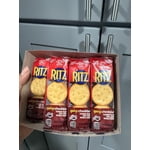 RITZ Spicy Cheddar Cheese Sandwich Crackers, Lunch Snacks, 8 Snack ...