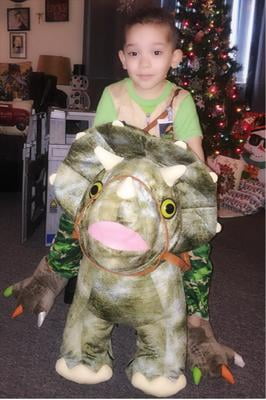 ride on plush dinosaur