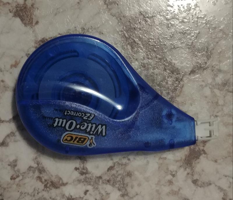 bic wite out ez correct inside