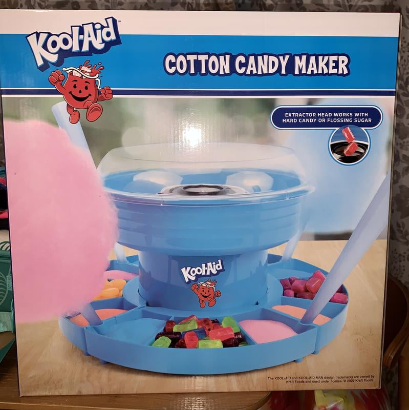 Kool-Aid KAPCMLS105BL Cotton Candy Maker with Lazy Suzan