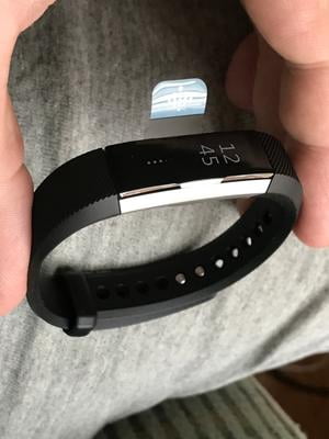Fitbit, Activity Tracker With Band, L, Black, Elastomer