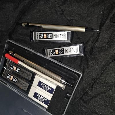 NicPro, Mechanical Pencils Set, 0.7mm HB Lead, with Refill & Case