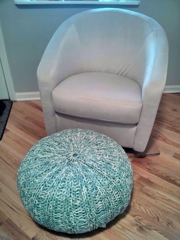 babyletto madison swivel glider slate