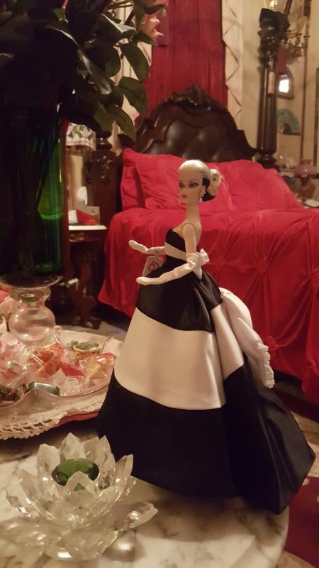 black and white forever silkstone barbie