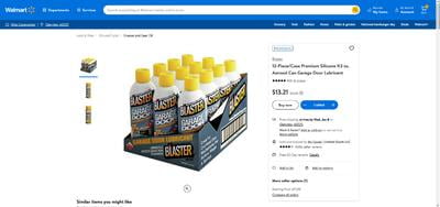 Customer reviews for B'laster Silicone Garage Door Lubricant, 9.3 oz