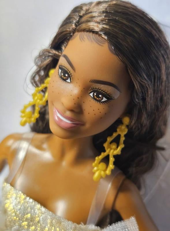 Barbie Signature 2025 Holiday Barbie Fashion Doll, Seasonal Collector, Black Hair with Silver & Gold Gown - Walmart.com Barbie Signature 2025 Holiday Barbie Fashion Doll, Seasonal Collector, Black Hair with Silver & Gold Gown - Walmart.com
