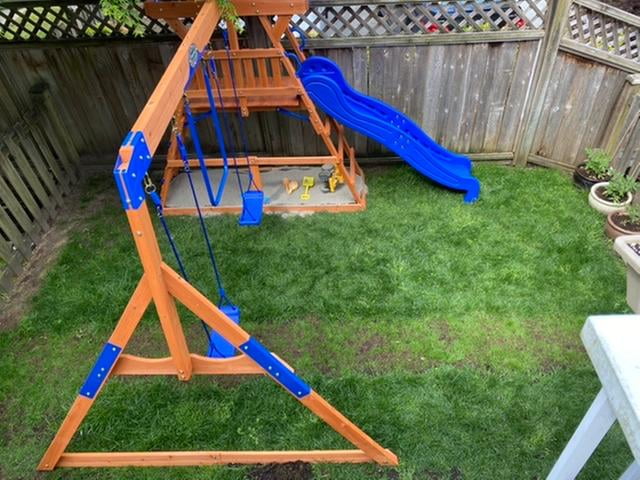 saddlebrook cedar swing set