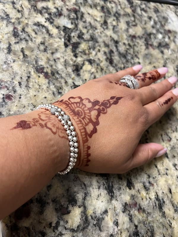 PANDORA Beads & Pave Bracelet ブレスレット 19cm 598342CZ-19 Beads & Pavé Bracelet | Sterling silver | Pandora US