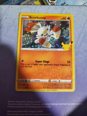 Pokemon TCG McDonald's Happy Meal 25th Anniversary Promo Booster Pack  (RANDOM Outer Sleeve Design, 4 Cards!) - Walmart.com