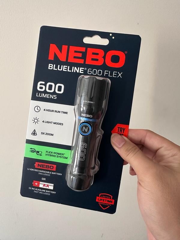 Nebo Blueline 600 Lumen Flex Flashlight - Walmart.com