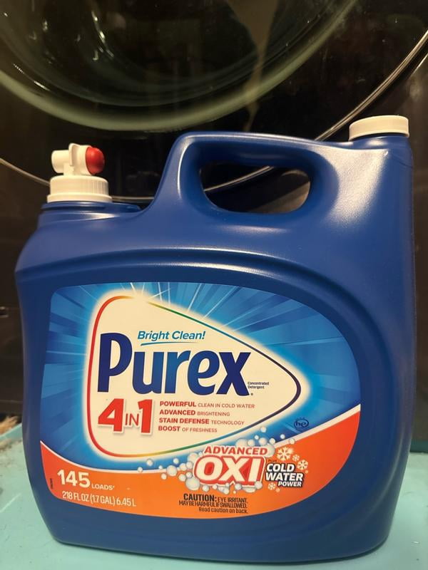 Purex Liquid Laundry Detergent Plus OXI, 43.5 Fl Oz, Stain Defense