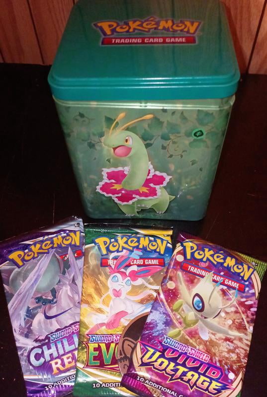 Pokmon Trading Card Games Grass Stacking Tin - Walmart.com