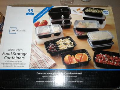 Mainstays 70 Piece Food Storage Containers Meal Prep Set