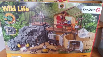 schleich jungle research station playset