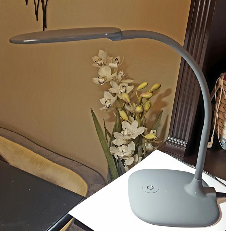 ottlite flexible soft touch led desk lamp