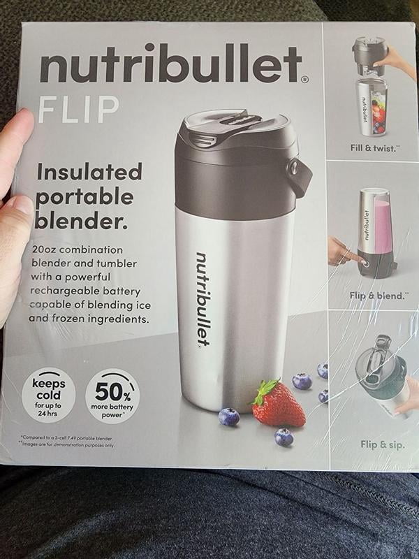 Nutribullet Flip - Mixeur Portable Avec Tasse Isotherme, Moteur 11,1V, Recharge USB-C, Capacité 24h Froid - 5