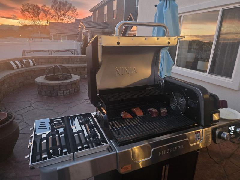 Ninja™ FlexFlame™ 5-in-1 Propane Gas Outdoor Cooking System