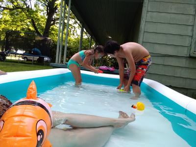 10 feet inflatable pool