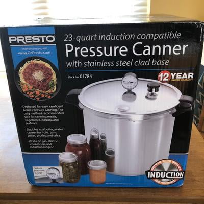 Presto Aluminum Pressure Canner 23 Quart 01784 - Induction Range Compatible  - Dutchman's Store