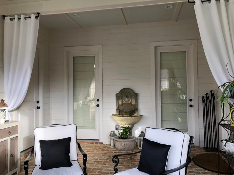 Exclusive Home Curtains 2 Pack Indoor Outdoor Solid Cabana Grommet
