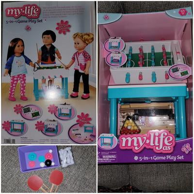 My Life As 5-in-1 Game Play Set for 18 Doll, 44 Pcs Kids Girls