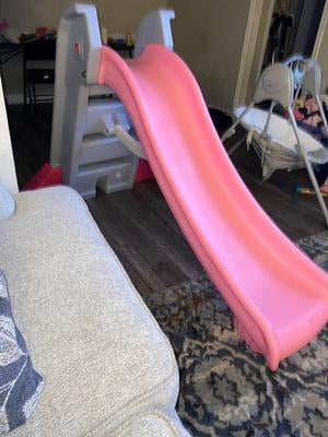step2 naturally playful big folding pink outdoor slide for toddlers