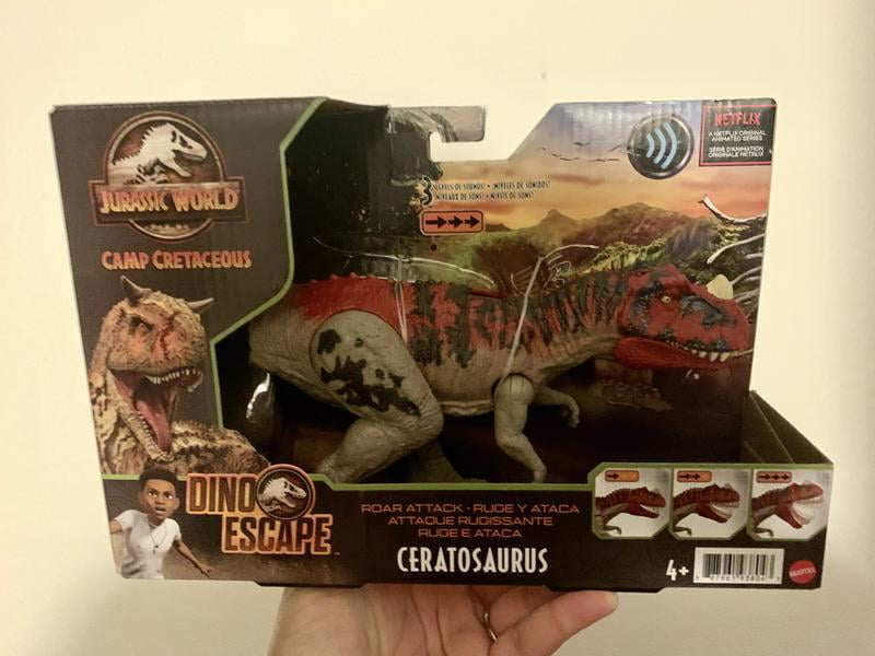 Jurassic World Dino Escape Roar Attack Ceratosaurus Toy Action Figure Walmart