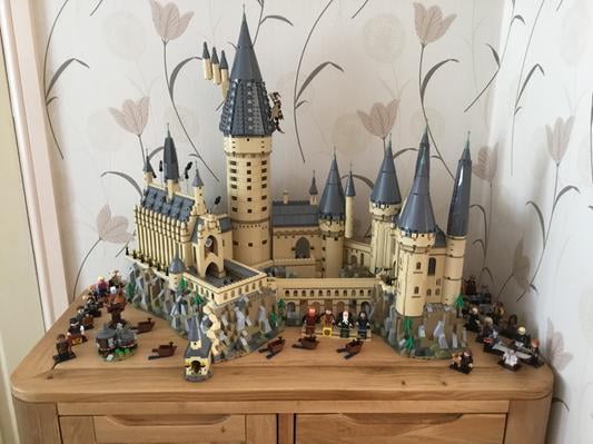 LEGO Harry Potter Hogwarts Castle 71043 Building Set - Model Kit with  Minifigures, Featuring Wand, Boats, and Spider Figure, Gryffindor and  Hufflepuff